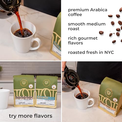 Caramel Pecan Flavored Ground Coffee, 1 LB (16 oz) bag, Medium Roast, 100% Arabica Premium Quality Flavor