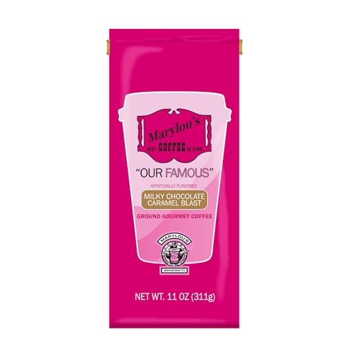 Marylou’s Coffee – Milky Chocolate Caramel Blast Flavored Ground Gourmet Coffee – 11 oz