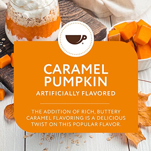 Caramel Pumpkin Flavored Ground Coffee by Paramount Roasters, 12oz medium roast