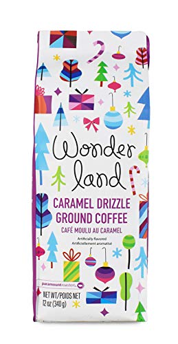 Wonderland, Caramel Drizzle Flavored Ground Coffee, Paramount Roasters, 1- 12oz bag by Paramount Coffee Company