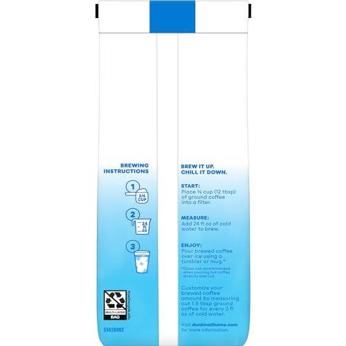 Dunkin' Cold Caramel Flavored Ground Coffee, 10 Ounce