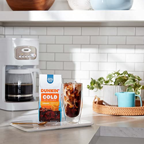 Dunkin' Cold Caramel Flavored Ground Coffee, 10 Ounce