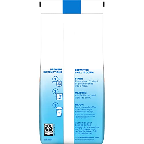 Dunkin' Cold Caramel Flavored Ground Coffee, 10 Ounce (Pack of 6)