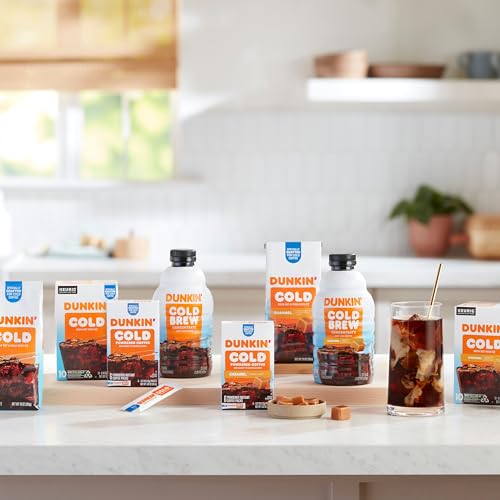 Dunkin' Cold Caramel Flavored Ground Coffee, 10 Ounce (Pack of 6)