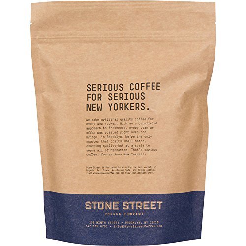 Stone Street Cold Brew Flavored Coffee, Natural Caramel Nut Flavor, Low Acid, 100% Colombian, Gourmet Coffee, Coarse Ground, Dark Roast, 1 LB