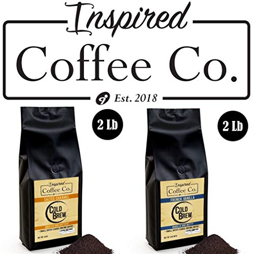 Salted Caramel - 2lb Flavored Cold Brew Coffee Grounds - Inspired Coffee Co