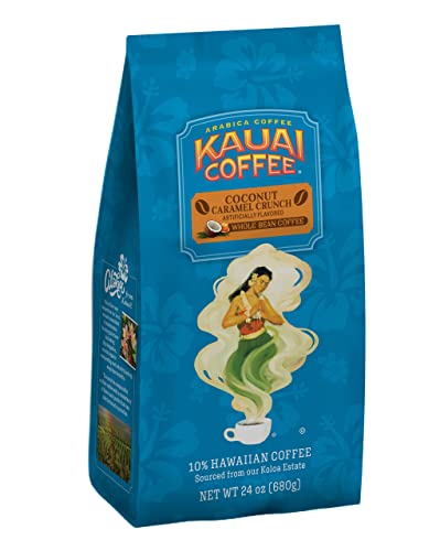 Kauai Coffee Koloa Estate Medium Roast - Coconut Caramel Crunch, 24 oz Package