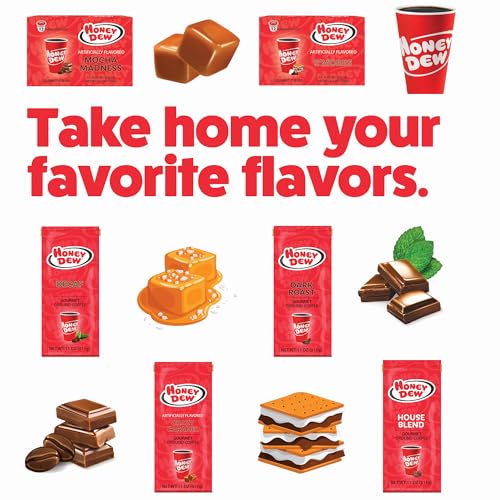 Honey Dew Donuts – Salted Caramel Flavored Ground Gourmet Coffee – 11 oz