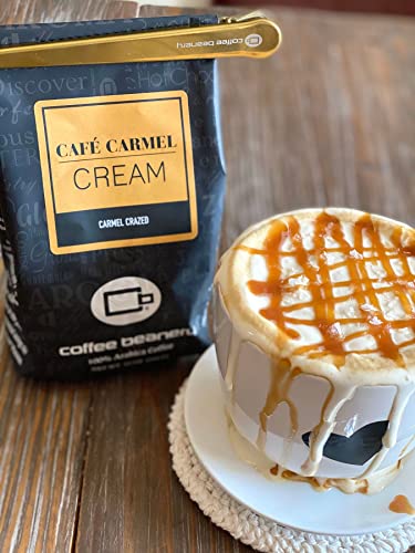 Caramel Vanilla Latte Decaf Coffee by Coffee Beanery | 12oz Flavored Decaf Coffee Ground Medium Roast Coffee | 100% Specialty Arabica Coffee Ground | Gourmet Coffee | Flavored Ground Coffee Medium Roast