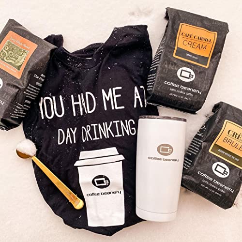 Caramel Vanilla Latte Decaf Coffee by Coffee Beanery | 12oz Flavored Decaf Coffee Ground Medium Roast Coffee | 100% Specialty Arabica Coffee Ground | Gourmet Coffee | Flavored Ground Coffee Medium Roast