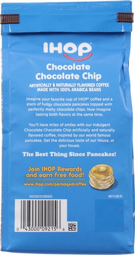 IHOP Chocolate Chocolate Chip Flavored Ground Coffee, 11 oz Bag