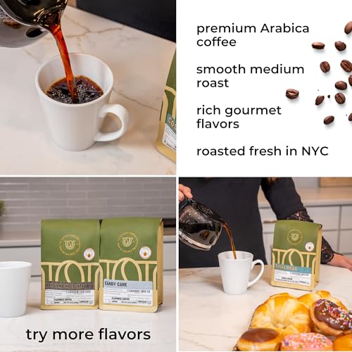 Smooth 'Belgian Chocolate' Flavored Ground Coffee, 1 LB (16 oz) bag, Medium Roast, 100% Arabica Premium Quality Flavor