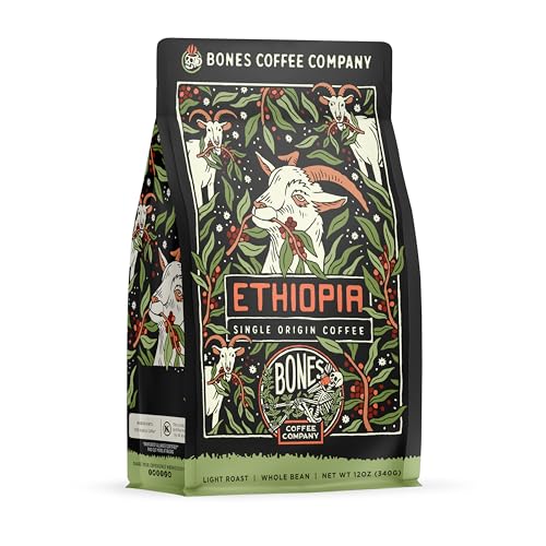 Ethiopia Single-Origin Whole Arabica Coffee Beans | 12 oz Light Roast