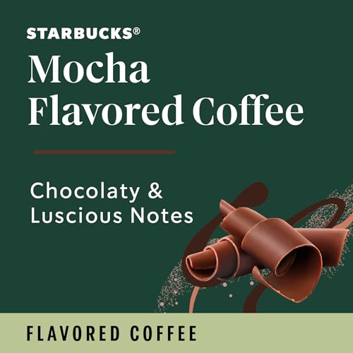 Starbucks Ground Coffee—Mocha Flavored Coffee—No Artificial Flavors—100% Arabica—6 bags (11 oz each)