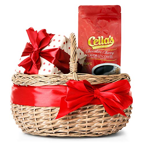 Cella's Coffee Flavored Ground Coffee - Premium Arabica, Chocolate Cherry, (12 Ounce)