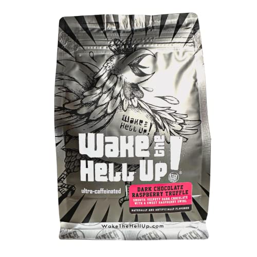 Wake The Hell Up! Ground Coffee | Valentine's Flavored Dark Chocolate Raspberry Coffee