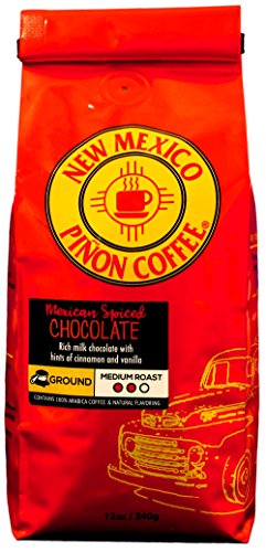 New Mexico Piñon Coffee Naturally Flavored Coffee (Mexican Spiced Chocolate Ground, 12 ounce)