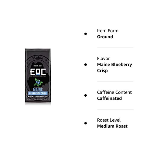 Eight O'Clock Coffee Flavors of America Maine Blueberry Crisp, 11 Ounce, Ground Coffee, 100% Arabica, Kosher Certified