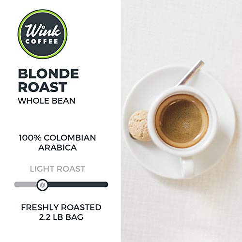 Wink Blonde Roast Whole Bean Coffee, Large Bag