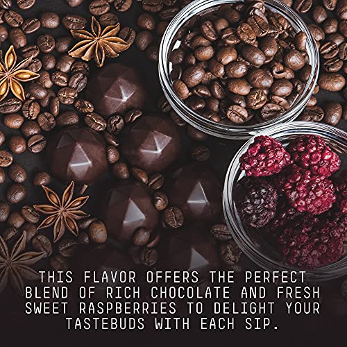 Stone Street Flavored Ground Coffee, Chocolate Raspberry, Freshly Roasted, 100% Colombian Arabica, Gourmet Coffee, Medium Roast, Chocolately Berry Flavor, 1 LB