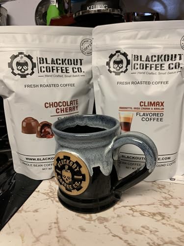 Blackout Coffee Chocolate Cherry Flavored Ground Coffee, Medium Roast - Ground Coffee, 12 oz Pouch