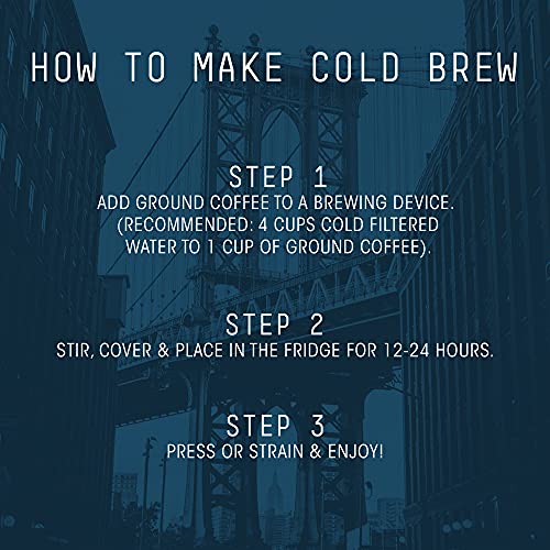 Stone Street Cold Brew Coffee, High Caffeine ‘Boost Blend’ with Chocolate Mocha Flavor, Coarse Ground Flavored Coffee, Dark Roast, 1 LB