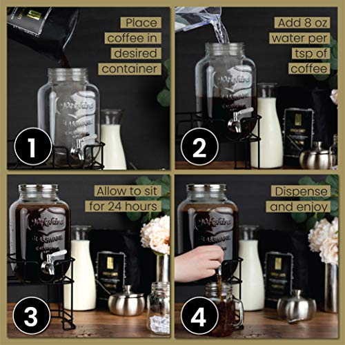 Birch Glen Roasters Cold Brew Coffee | Flavored Coarse Ground Coffee | Medium Roast | Artisanal Roasting | 100% Arabica |1 LB Bag | German Chocolate Cake