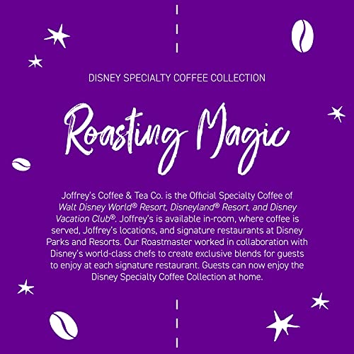 Joffrey's Coffee - Disney Minnie Mouse Merry Mint, Disney Specialty Coffee Collection, Artisan Medium Roast Coffee, Sweet White Chocolate & Peppermint Flavored Coffee,(Ground, 11 oz)