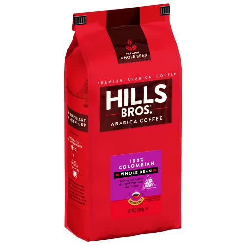 Hills Bros. Colombian Whole Bean Coffee, Medium Roast