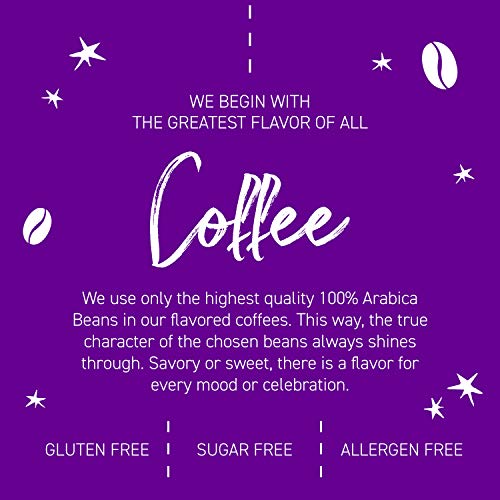 Joffrey's Coffee - Caramel Mudslide, Flavored Coffee, Artisan Medium Roast, Arabica Coffee Beans, Caramel, Dark Chocolate, Vanilla, & Rum Flavor, Gluten-Free, No Sugar (Ground, 16 oz)