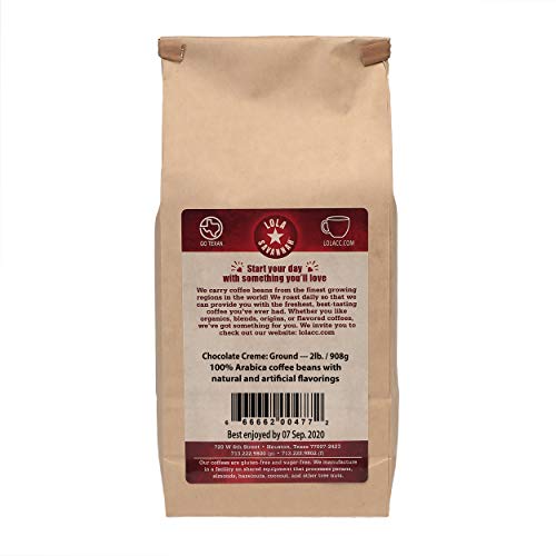 Lola Savannah Chocolate Creme Ground Decaf Coffee, 2lb
