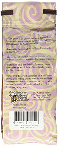 Coffee Fool's Decaf Dutch Chocolate (Coarse Grind)