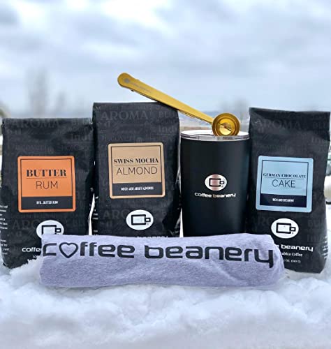 Dark Chocolate Almond Coffee by Coffee Beanery | 12oz Flavored Coffee Ground Medium Roast Coffee| 100% Specialty Arabica Coffee Ground | Gourmet Coffee | Flavored Ground Coffee Medium Roast