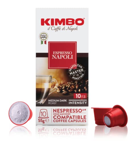 Kimbo Espresso Napoli Nespresso Capsules, 100% Arabica Coffee (Pack of 100 Capsules)