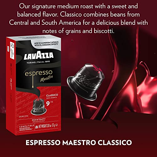 Lavazza Variety Pack Aluminum Espresso Capsules Compatible with Nespresso Original Machines Variety Pack (Pack of 60) ,Value Pack, 10 Count (Pack of 6)