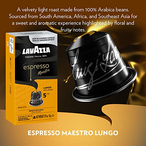Lavazza Variety Pack Aluminum Espresso Capsules Compatible with Nespresso Original Machines Variety Pack (Pack of 60) ,Value Pack, 10 Count (Pack of 6)
