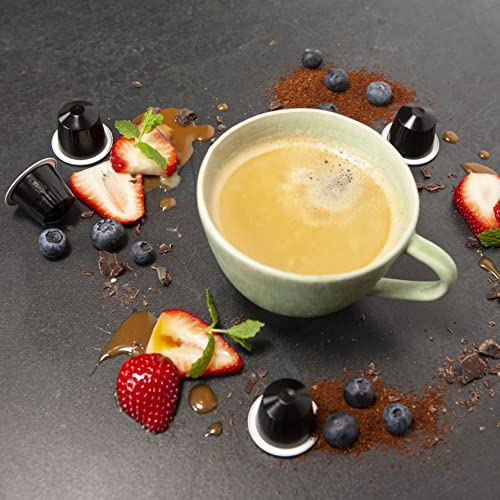 Mixed Variety Pack for Nespresso | 100 Test Winning Aluminum Capsules | 8 Distinctive Italian Flavors | 100% Nespresso Compatible Pods