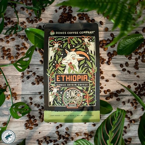 Ethiopia Single-Origin Whole Arabica Coffee Beans | 12 oz Light Roast
