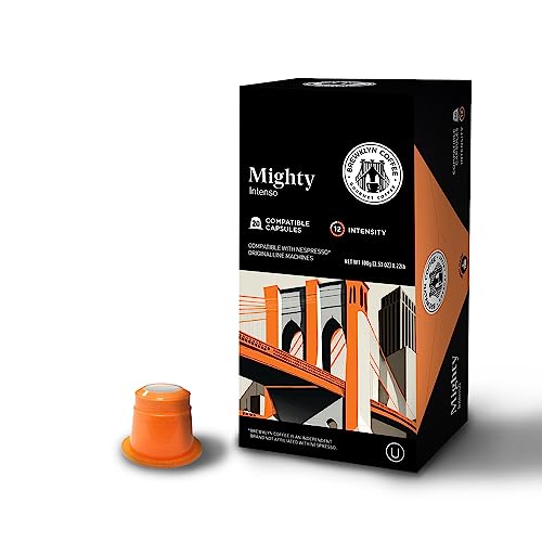 BREWKLYN COFFEE for Nespresso Original Machine 120 pods Certified Genuine Espresso Variety Pack Pods Compatible with Nespresso Original (Mighty)