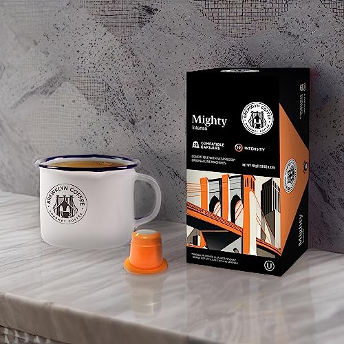 BREWKLYN COFFEE for Nespresso Original Machine 120 pods Certified Genuine Espresso Variety Pack Pods Compatible with Nespresso Original (Mighty)