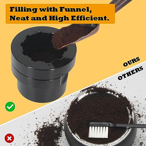 Reusable Vertuo Pods Tool Kit + 50 PCS Aluminum Foil Stickers, Compatible for Reusable Nespresso Vertuo Pods, Perfect Solution to Reuse Vertuo Refillable Pods