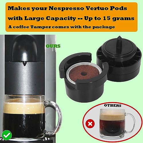 Reusable Vertuo Pods Tool Kit + 50 PCS Aluminum Foil Stickers, Compatible for Reusable Nespresso Vertuo Pods, Perfect Solution to Reuse Vertuo Refillable Pods