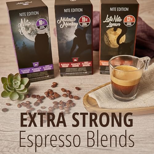 120 ct Dark Roast Variety Nespresso Original Machine Compatible Pods I Aluminum Espresso Coffee Capsules Intensity 10 11 12 like Palermo Kazaar Dharkan