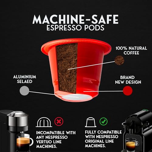 Occaffe Variety Pack Espresso Pods - by CAPSUCUP SELECTION 100 Selection Espresso Capsules compatible with Nespresso Machines