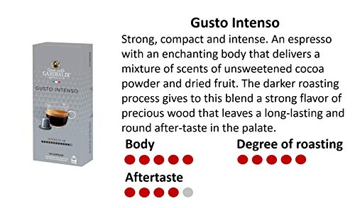 Gran Caffè Garibaldi Nespresso* compatible capsules (Variety Pack, 60 Count)