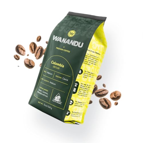 Wanandu Specialty Colombian Medium Roast Whole Bean Coffee