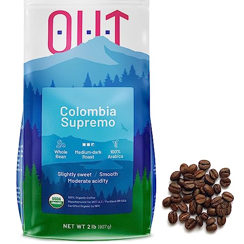 Colombian Medium Dark Roast Whole Coffee Beans - 2 lb