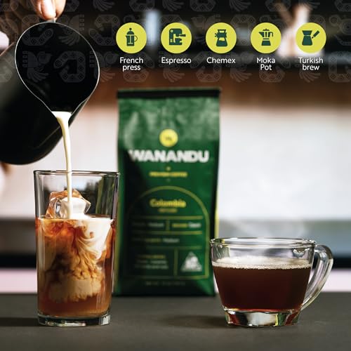 Wanandu Specialty Colombian Medium Roast Whole Bean Coffee