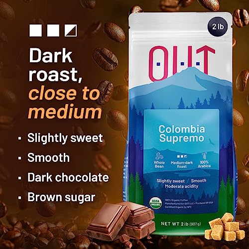 Colombian Medium Dark Roast Whole Coffee Beans - 2 lb