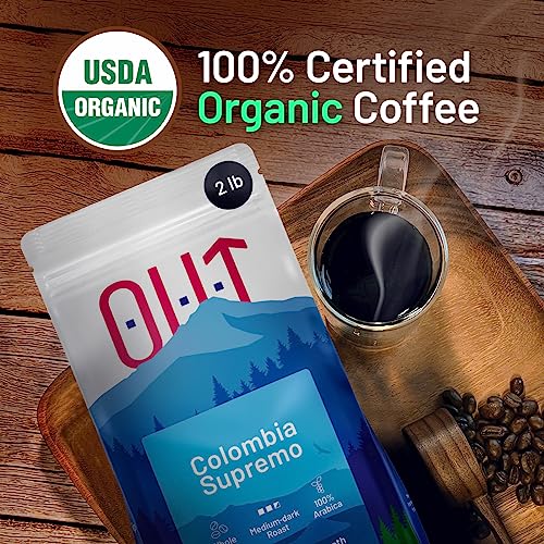 Colombian Medium Dark Roast Whole Coffee Beans - 2 lb